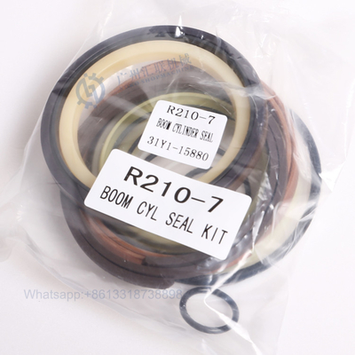 R210 - 7 खुदाई सील किट हाइड्रोलिक सिलेंडर बूम हुंडई सील किट 31Y1 - 15880