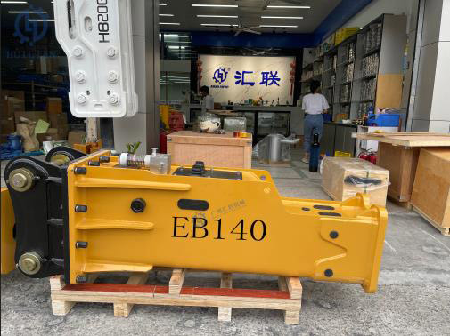 उपकरण 140 मिमी छेनी के साथ 18-26 टन खुदाई अटैचमेंट ब्रेकर सूट SB81 के लिए साइलेंस EB140 हाइड्रोलिक हैमर