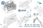 वोल्वो खुदाई इंजन गैसकेट किट EC290B D7D D7E Deutz डीजल मोटर ओवरहाल मरम्मत भागों